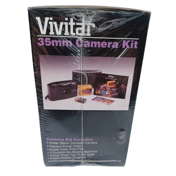 New Vintage 1992 Vivitar EZ 200 Point and Shoot 35mm Film Camera Set EZ200 - Picture 4 of 9
